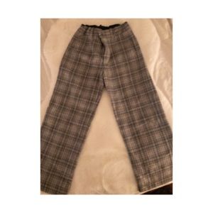 Janie and Jack gray plaid wool pants size 7